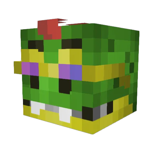 UndeadLeisure Minecraft avatar head, 3D render