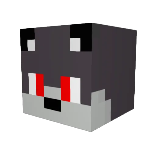 UndeadMC Minecraft avatar head, 3D render