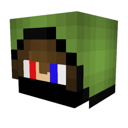 UndeadSaint Minecraft avatar head, 3D render