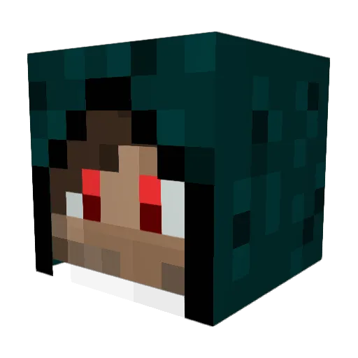 UndeadWarloc Minecraft avatar head, 3D render