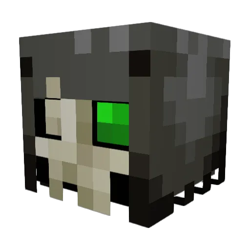 Undead_Greg Minecraft avatar head, 3D render