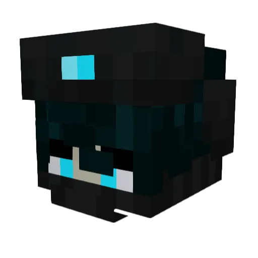 Undead_KoiFish Minecraft avatar head, 3D render