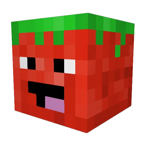 Undead_Tomato Minecraft avatar head, 3D render