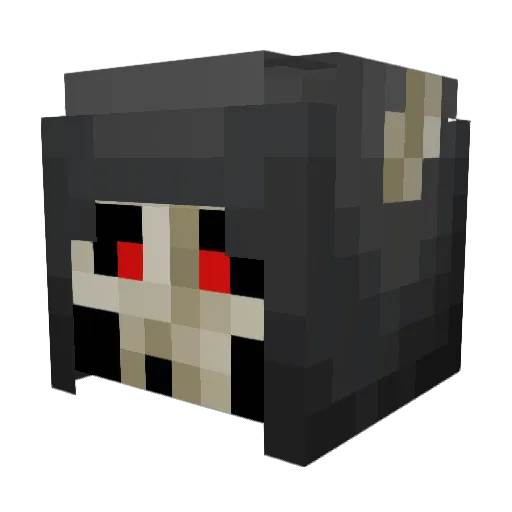 Undead_wolf72 Minecraft avatar head, 3D render