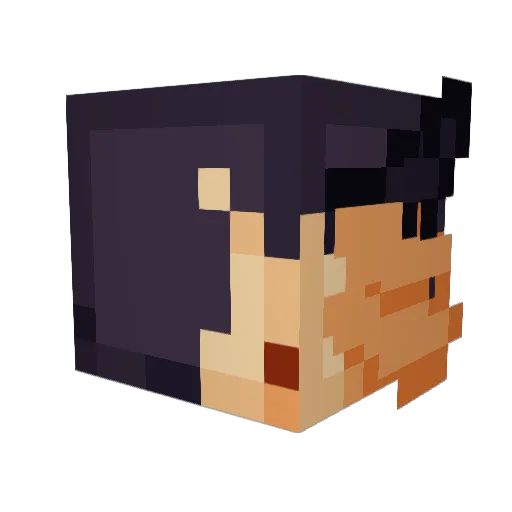 Undeadgremlin Minecraft avatar head, 3D render