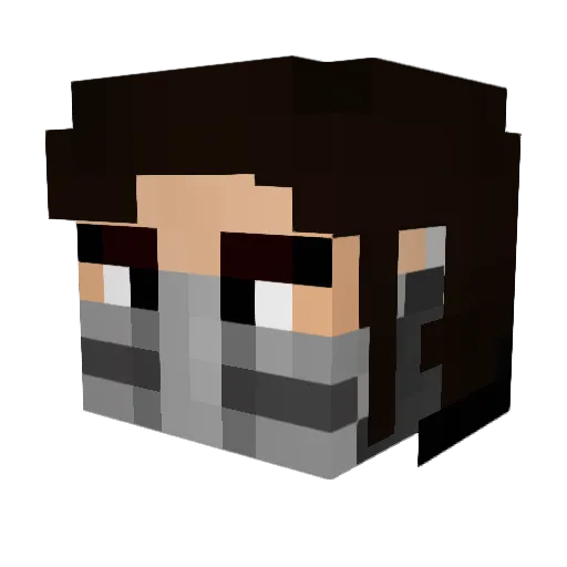 Undeadhunter25 Minecraft avatar head, 3D render