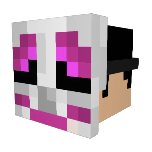 Undeadrebel Minecraft avatar head, 3D render