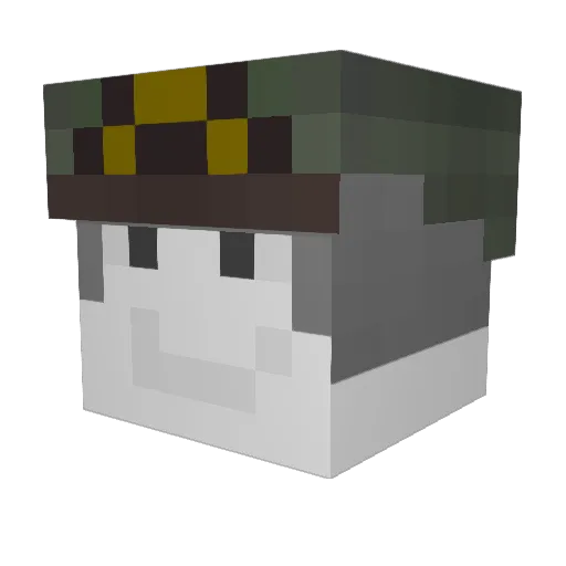 Undecided_Major Minecraft avatar head, 3D render