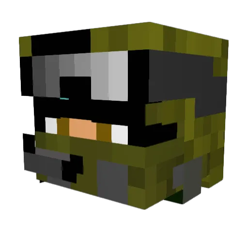 Undefeatedswiss Minecraft avatar head, 3D render