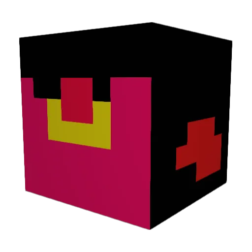 Undefined_master Minecraft avatar head, 3D render