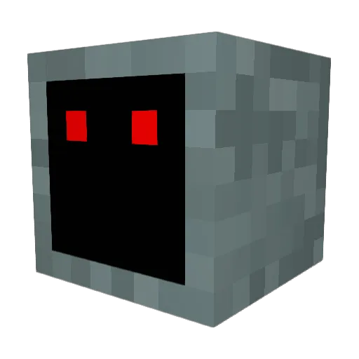Undefinedghost Minecraft avatar head, 3D render