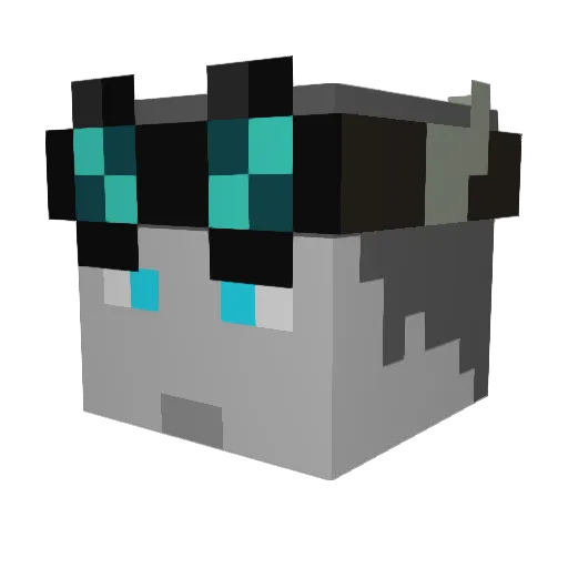 UnderDog_Ren Minecraft avatar head, 3D render