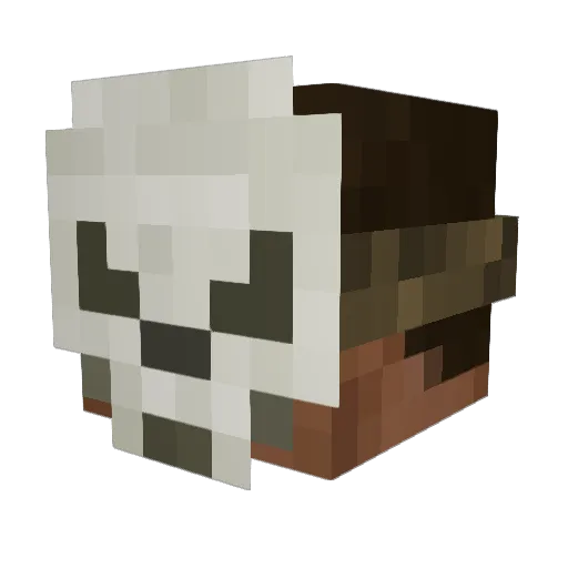 UnderExamination Minecraft avatar head, 3D render