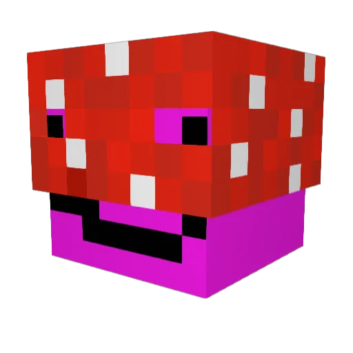 UnderGriff Minecraft avatar head, 3D render