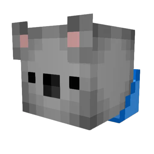 UnderKoalafied8 Minecraft avatar head, 3D render
