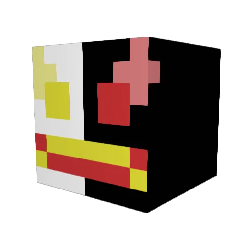 UnderPiadas Minecraft avatar head, 3D render