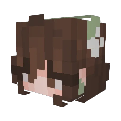 UnderPvP Minecraft avatar head, 3D render