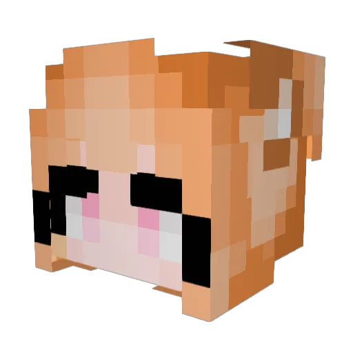 UnderScore860 Minecraft avatar head, 3D render