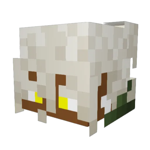 UnderScore_YX Minecraft avatar head, 3D render