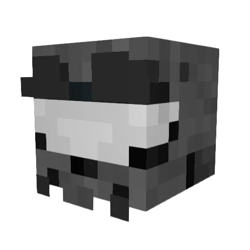 UnderSteamed Minecraft avatar head, 3D render