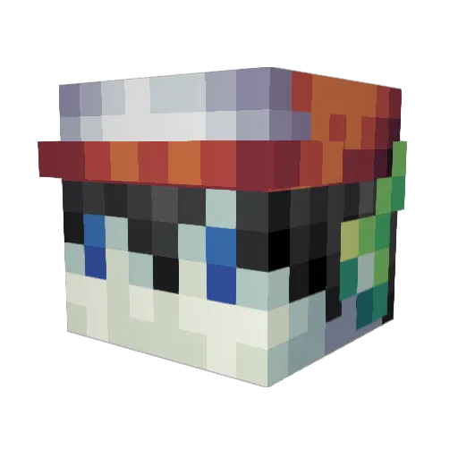 Under_93 Minecraft avatar head, 3D render