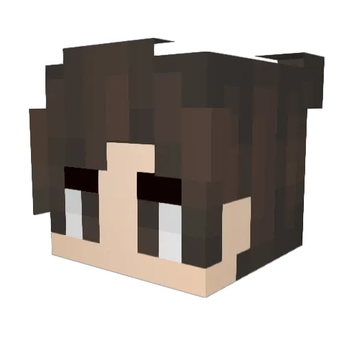 Under_G Minecraft avatar head, 3D render