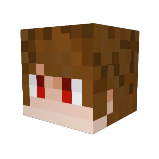 Under_Score4 Minecraft avatar head, 3D render