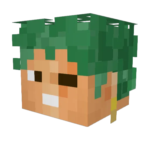 Underachiever21 Minecraft avatar head, 3D render