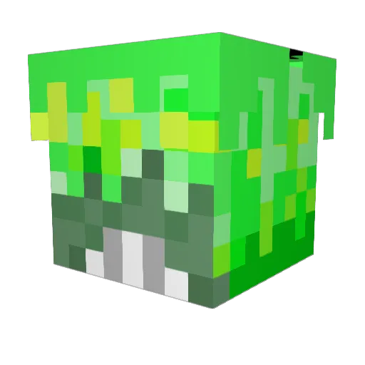 Undercover280 Minecraft avatar head, 3D render