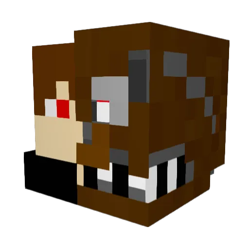 UndercoverPolice Minecraft avatar head, 3D render