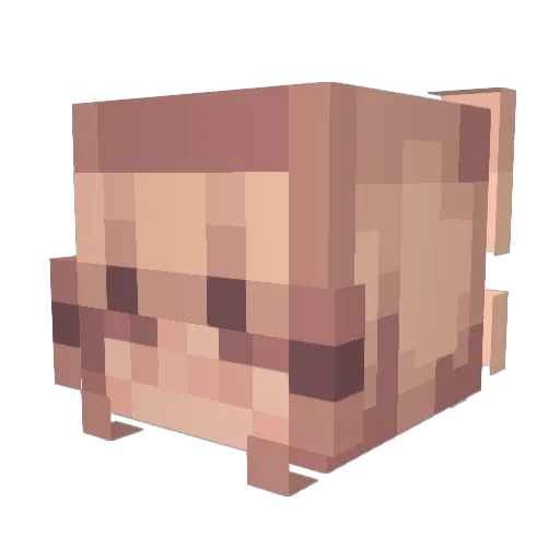 Underdog1979 Minecraft avatar head, 3D render