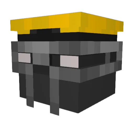 Underford Minecraft avatar head, 3D render