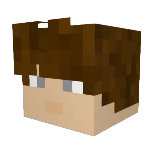 UndergradMold Minecraft avatar head, 3D render