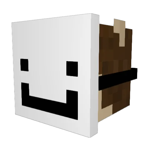 UndergrndFurret Minecraft avatar head, 3D render