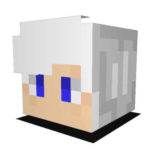 Undermutt Minecraft avatar head, 3D render