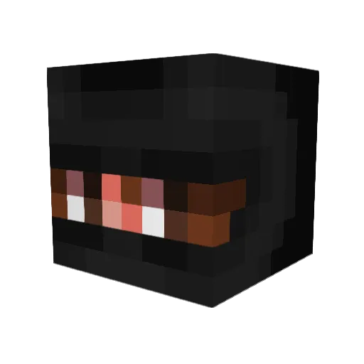 Underrowsky Minecraft avatar head, 3D render