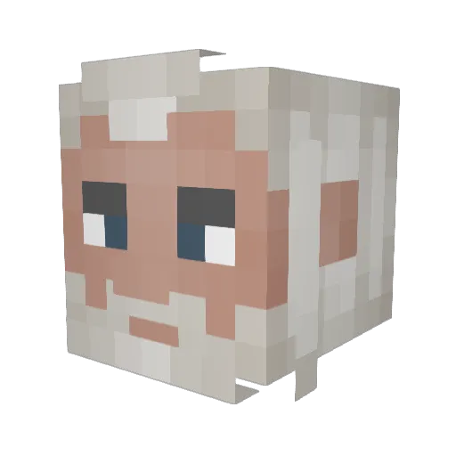 Understand21 Minecraft avatar head, 3D render
