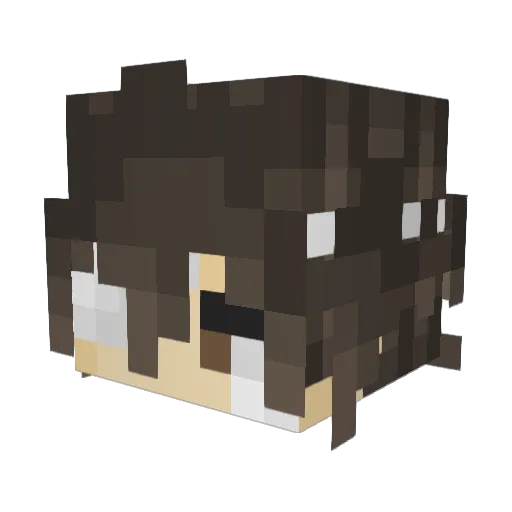 UndertakerShin Minecraft avatar head, 3D render