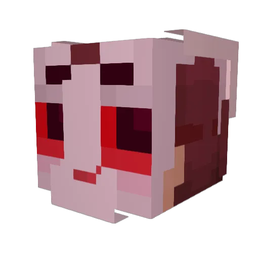 UndertaleIsCool Minecraft avatar head, 3D render