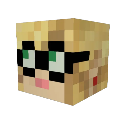 UndesiredLiliana Minecraft avatar head, 3D render