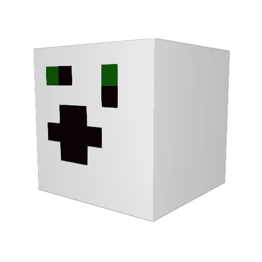 UndigestedBeefYT Minecraft avatar head, 3D render