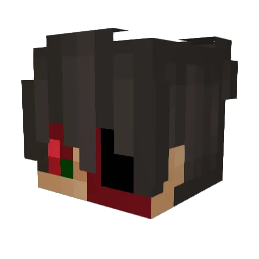 Undonefetus Minecraft avatar head, 3D render