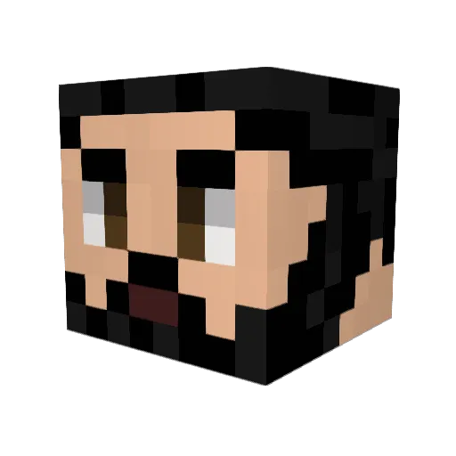 UndoubtedlyMAD Minecraft avatar head, 3D render