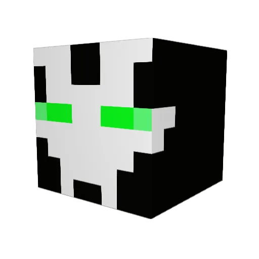 Undoubtful Minecraft avatar head, 3D render