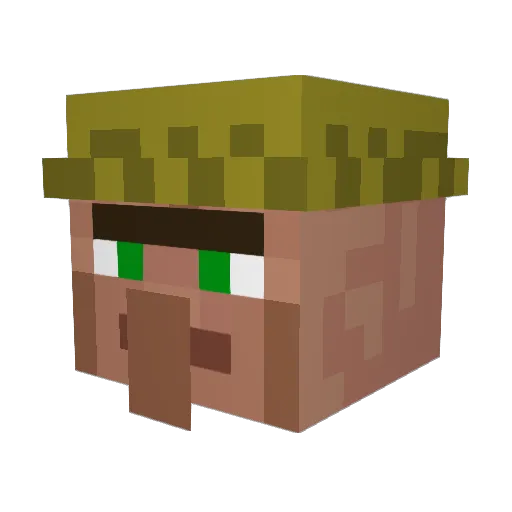 UndrTakr55 Minecraft avatar head, 3D render