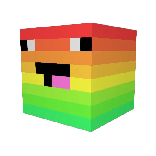UndrawingDig755 Minecraft avatar head, 3D render