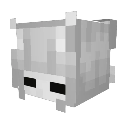UneAigrie Minecraft avatar head, 3D render