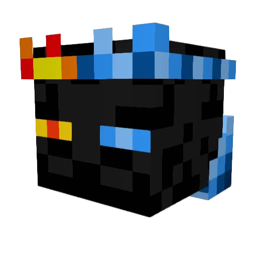 Unembodied_Voice Minecraft avatar head, 3D render