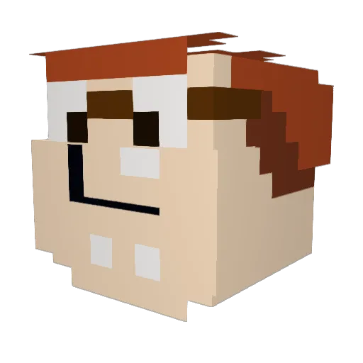 Unempl0yment_ Minecraft avatar head, 3D render