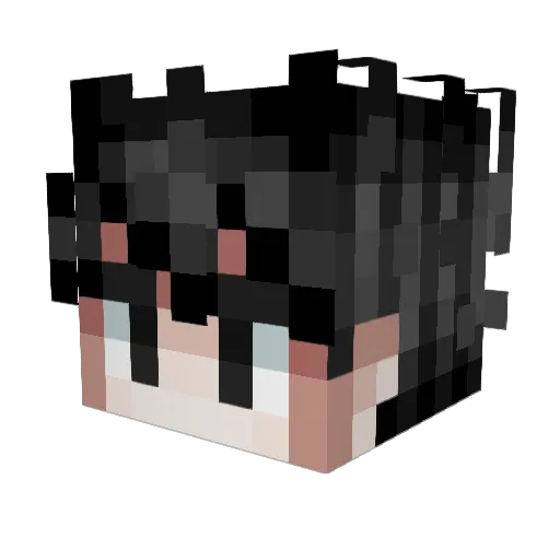 UnemployedAzhuR Minecraft avatar head, 3D render